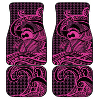 Koa Ikaika Warrior Helmet with Shark Car Mats Pink Kakau Style LT9 - Polynesian Pride
