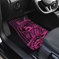 Koa Ikaika Warrior Helmet with Shark Car Mats Pink Kakau Style LT9 - Polynesian Pride