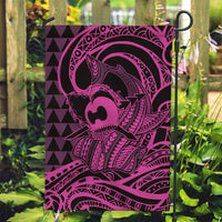 Koa Ikaika Warrior Helmet with Shark Garden Flag Pink Kakau Style LT9 Garden Flag Pink - Polynesian Pride