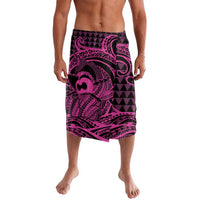 Koa Ikaika Warrior Helmet with Shark Lavalava Pink Kakau Style LT9 Pink - Polynesian Pride