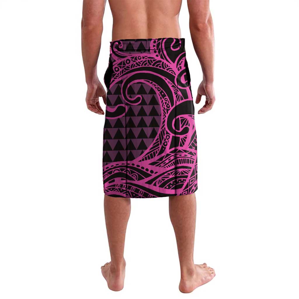 Koa Ikaika Warrior Helmet with Shark Lavalava Pink Kakau Style LT9 - Polynesian Pride