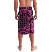 Koa Ikaika Warrior Helmet with Shark Lavalava Pink Kakau Style LT9 - Polynesian Pride