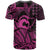 Koa Ikaika Warrior Helmet with Shark T Shirt Pink Kakau Style