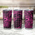 Koa Ikaika Warrior Helmet with Shark Tumbler Cup Pink Kakau Style