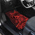 Koa Ikaika Warrior Helmet with Shark Car Mats Red Kakau Style