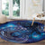 North Island Kokako and South Island Kokako Round Carpet New Zealand Native Bird with Galaxy Vibe