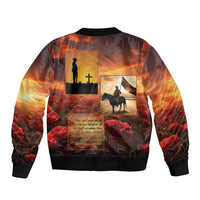ANZAC Day Film Reel Lest We Forget Bomber Jacket Australia NZ Memorial LT9 - Polynesian Pride