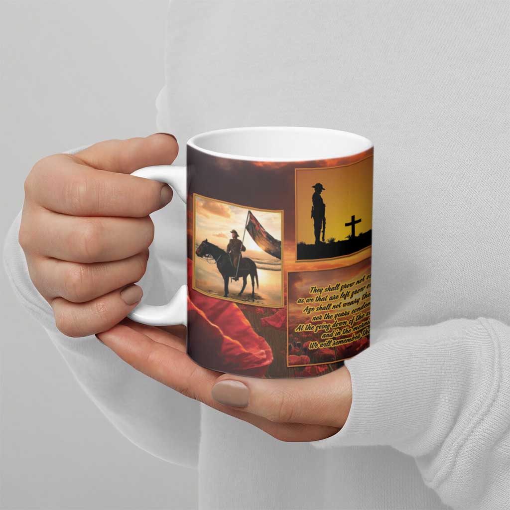 ANZAC Day Film Reel Lest We Forget Ceramic Mug Australia NZ Memorial LT9 - Polynesian Pride