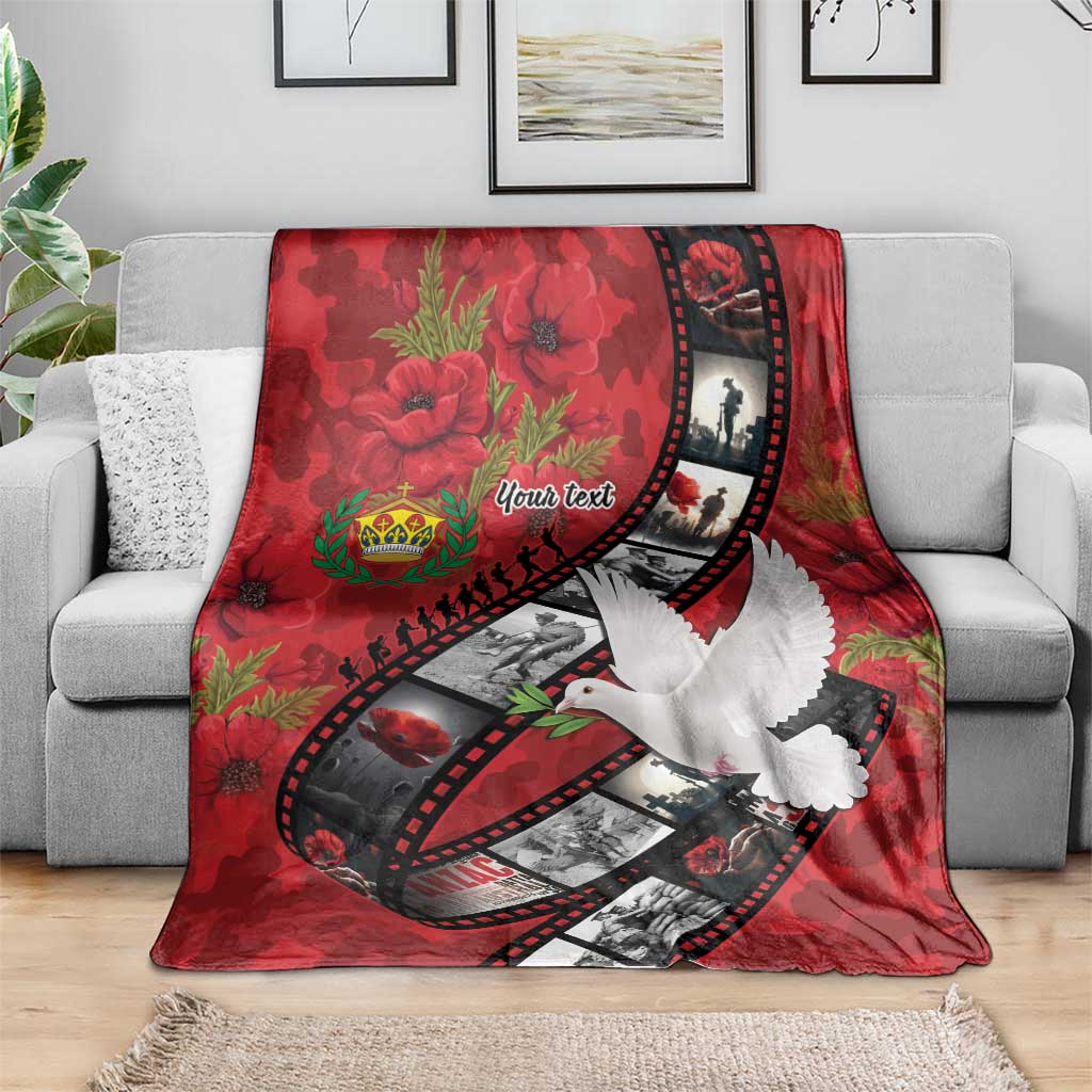 Personalised Tonga ANZAC 1915-2026 Filmstrip Blanket Lest We Forget 25 April LT9 - Polynesian Pride