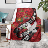 Personalised Tonga ANZAC 1915-2026 Filmstrip Blanket Lest We Forget 25 April LT9 - Polynesian Pride