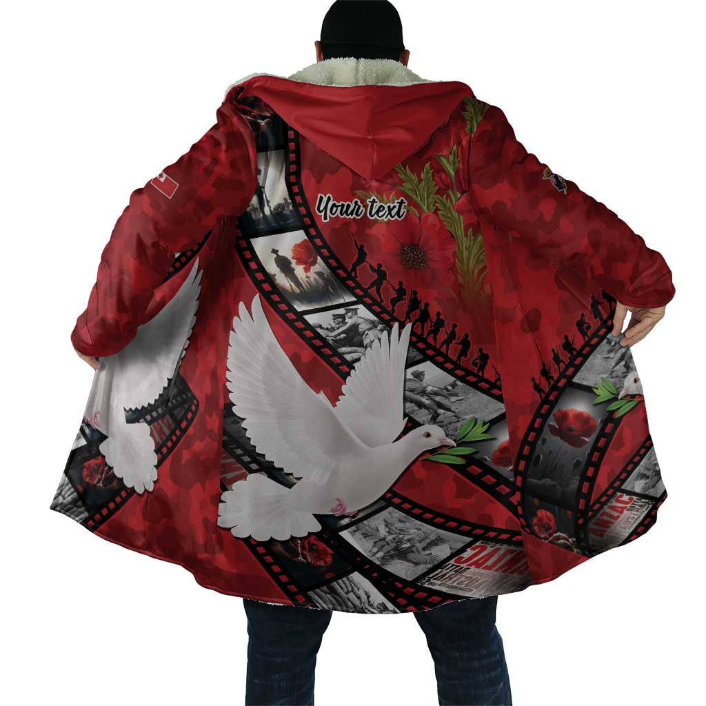 Personalised Tonga ANZAC 1915-2026 Filmstrip Cloak Lest We Forget 25 April LT9 - Polynesian Pride