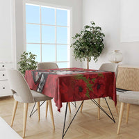 Personalised Tonga ANZAC 1915-2026 Filmstrip Tablecloth Lest We Forget 25 April LT9 - Polynesian Pride