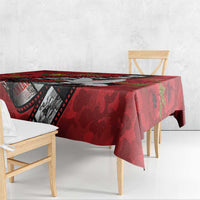 Personalised Tonga ANZAC 1915-2026 Filmstrip Tablecloth Lest We Forget 25 April LT9 - Polynesian Pride