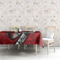 Personalised Tonga ANZAC 1915-2026 Filmstrip Tablecloth Lest We Forget 25 April LT9 - Polynesian Pride