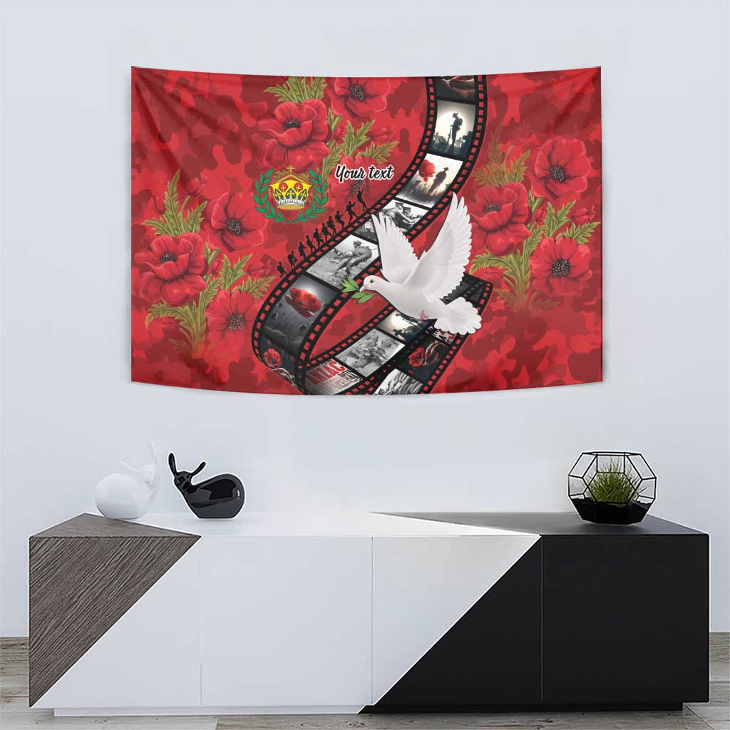 Personalised Tonga ANZAC 1915-2026 Filmstrip Tapestry Lest We Forget 25 April LT9 - Polynesian Pride