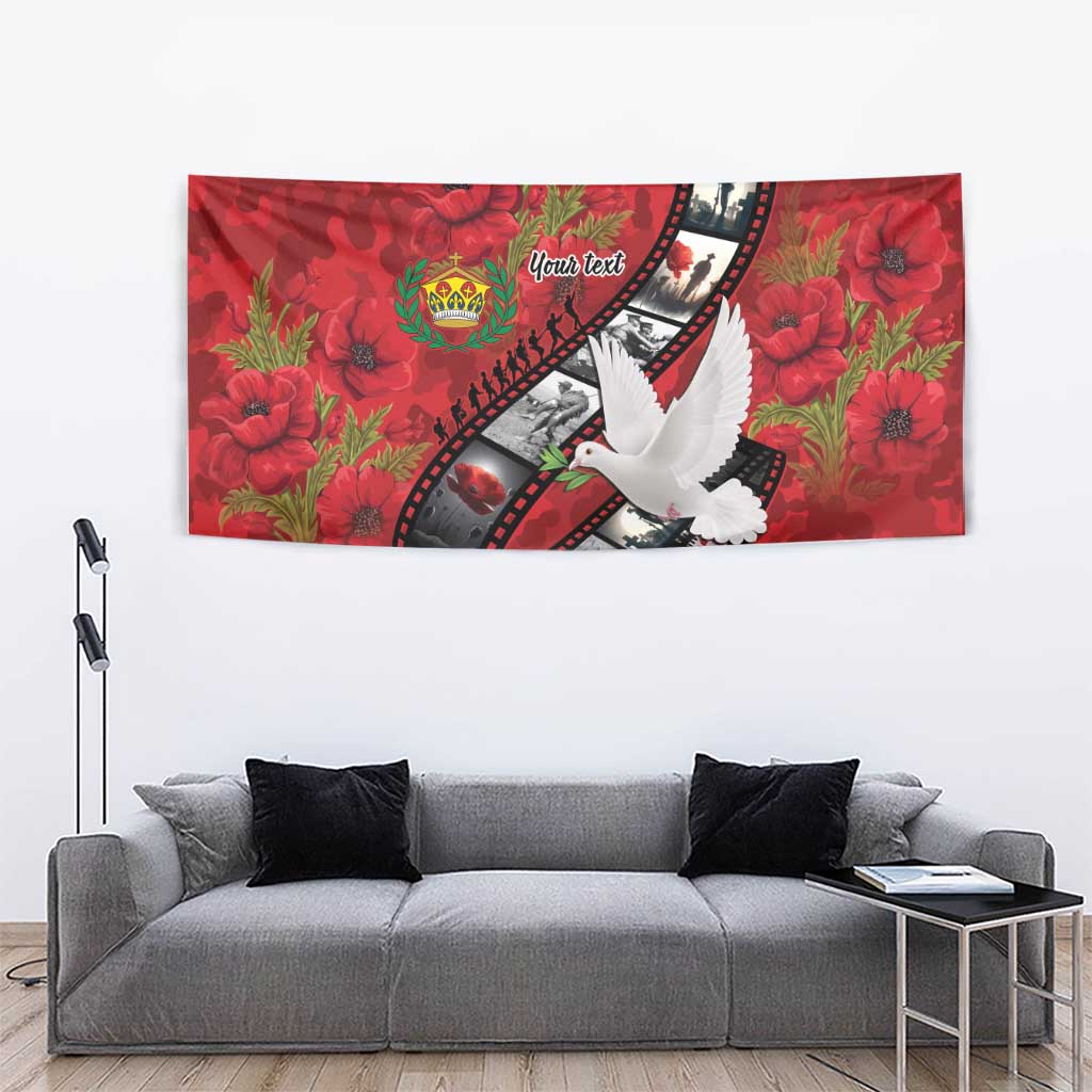 Personalised Tonga ANZAC 1915-2026 Filmstrip Tapestry Lest We Forget 25 April LT9 - Polynesian Pride
