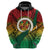 Personalised Vanuatu Yumi 44th Indipendens Dei Hoodie Vanuatuan Broad Tusk with Polynesian Tribal