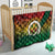 Personalised Vanuatu Yumi 44th Indipendens Dei Quilt Vanuatuan Broad Tusk with Polynesian Tribal