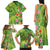 Polynesian Tribal Flower Tattoo Family Matching Tank Maxi Dress and Hawaiian Shirt Special Lime Green Vibe