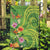 Polynesian Tribal Flower Tattoo Garden Flag Special Lime Green Vibe