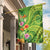 Polynesian Tribal Flower Tattoo Garden Flag Special Lime Green Vibe