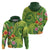 Polynesian Tribal Flower Tattoo Hoodie Special Lime Green Vibe