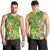 Polynesian Tribal Flower Tattoo Men Tank Top Special Lime Green Vibe