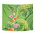 Polynesian Tribal Flower Tattoo Tapestry Special Lime Green Vibe