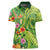 Polynesian Tribal Flower Tattoo Women Polo Shirt Special Lime Green Vibe