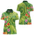 Polynesian Tribal Flower Tattoo Women Polo Shirt Special Lime Green Vibe