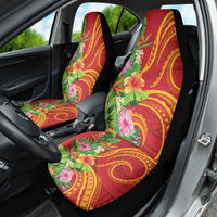 Polynesian Tribal Flower Tattoo Car Seat Cover Special Vermilion Vibe LT9 - Polynesian Pride