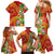 Polynesian Tribal Flower Tattoo Family Matching Mermaid Dress and Hawaiian Shirt Special Vermilion Vibe