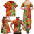 Polynesian Tribal Flower Tattoo Family Matching Summer Maxi Dress and Hawaiian Shirt Special Vermilion Vibe