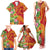 Polynesian Tribal Flower Tattoo Family Matching Tank Maxi Dress and Hawaiian Shirt Special Vermilion Vibe