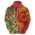 Polynesian Tribal Flower Tattoo Hoodie Special Vermilion Vibe