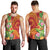 Polynesian Tribal Flower Tattoo Men Tank Top Special Vermilion Vibe