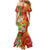 Polynesian Tribal Flower Tattoo Mermaid Dress Special Vermilion Vibe