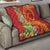 Polynesian Tribal Flower Tattoo Quilt Special Vermilion Vibe