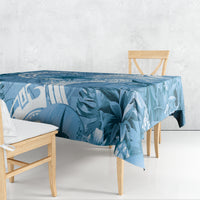 Polynesian Hibiscus Flower Tribal Tablecloth Blue Color LT9 - Polynesian Pride