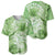 Polynesian Hibiscus Flower Tribal Baseball Jersey Lime Green Color