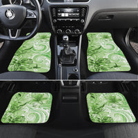 Polynesian Hibiscus Flower Tribal Car Mats Lime Green Color LT9 Set 4pcs Lime Green - Polynesian Pride