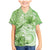 Polynesian Hibiscus Flower Tribal Family Matching Mermaid Dress and Hawaiian Shirt Lime Green Color