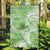 Polynesian Hibiscus Flower Tribal Garden Flag Lime Green Color