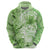 Polynesian Hibiscus Flower Tribal Hoodie Lime Green Color