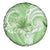 Polynesian Hibiscus Flower Tribal Spare Tire Cover Lime Green Color