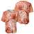 Polynesian Hibiscus Flower Tribal Baseball Jersey Peach Color