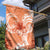 Polynesian Hibiscus Flower Tribal Garden Flag Peach Color