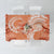 Polynesian Hibiscus Flower Tribal Tablecloth Peach Color