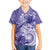 Polynesian Hibiscus Flower Tribal Family Matching Puletasi and Hawaiian Shirt Violet Color