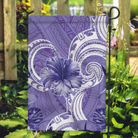 Polynesian Hibiscus Flower Tribal Garden Flag Violet Color LT9 Garden Flag Violet - Polynesian Pride